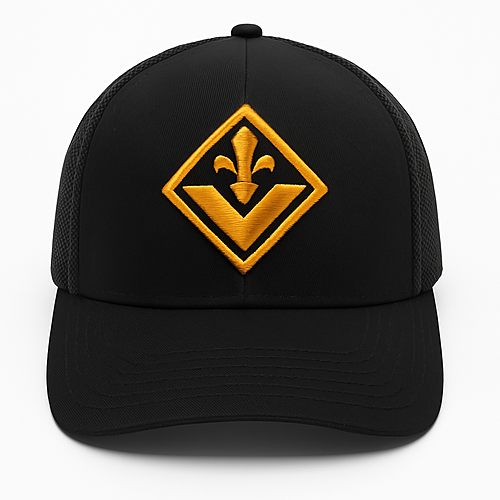 Cappellino Nero ACF Fiorentina - Cappello da Baseball Elegante