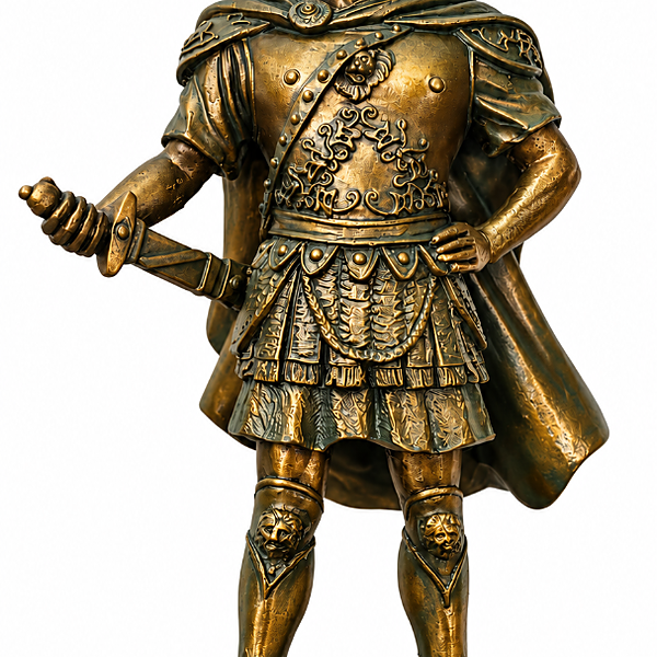 Figurina del Guerriero Spartano in Bronzo