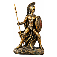 Figurina Soldato Greco - Statua del Guerriero Antico