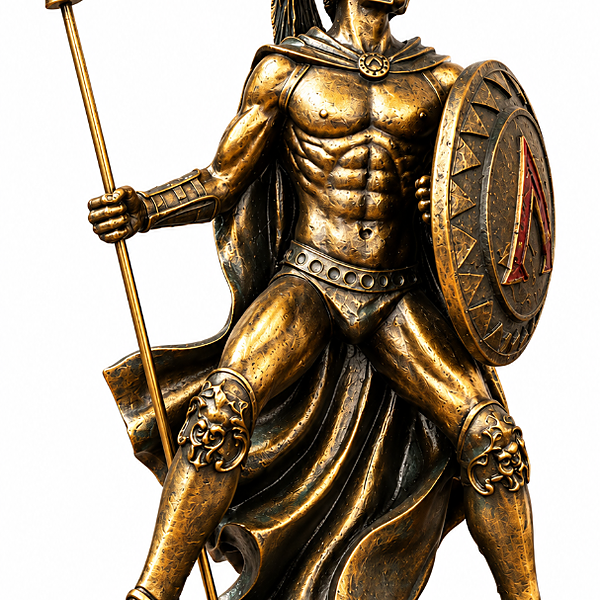 Figurina Soldato Greco - Statua del Guerriero Antico