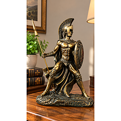 Figurina Soldato Greco - Statua del Guerriero Antico