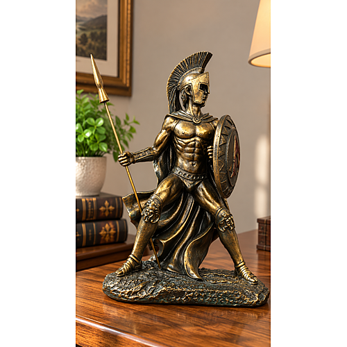 Figurina Soldato Greco - Statua del Guerriero Antico