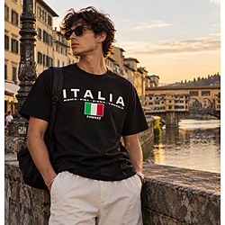 T-Shirt Classica Italiana per Uomini e Donne