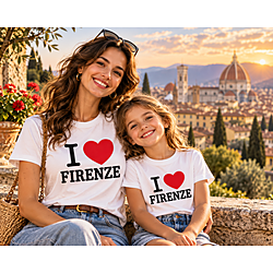 T-shirt I love Firenze per Donne