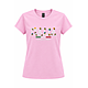 T-Shirt Italia Ricamata Rosa