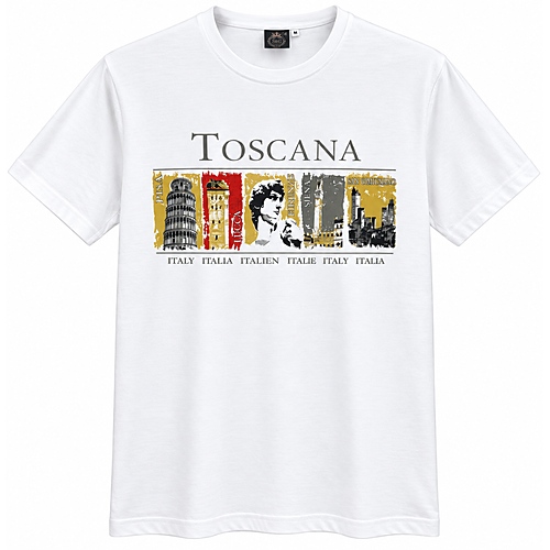 T-Shirt Uomo Toscana Heritage - Stile Italiano Classico