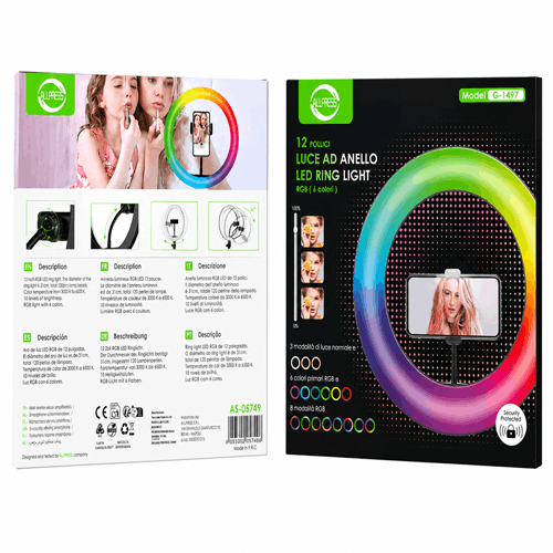 Allpress 12” LED Ring Light RGB