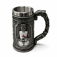 Tazza Cavaliere Crociato Regalo Barware Gotico