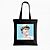 Borsa Tote David Bubble Gum Art in Canvas Nero