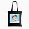 Borsa Tote David Bubble Gum Art in Canvas Nero