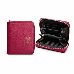 Portafoglio in Pelle Elegante Bordeaux Sicuro e Spazioso