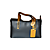 Borsa elegante nera e beige