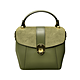 Elegante borsa in pelle verde oliva