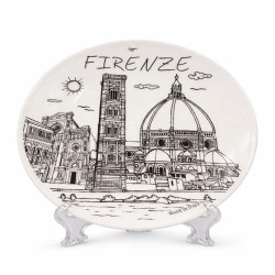 Piatto Decorativo Firenze Duomo Cattedrale di Firenze Souvenir Italia