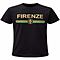 T-Shirt Firenze Elegante Design a Strisce Nere