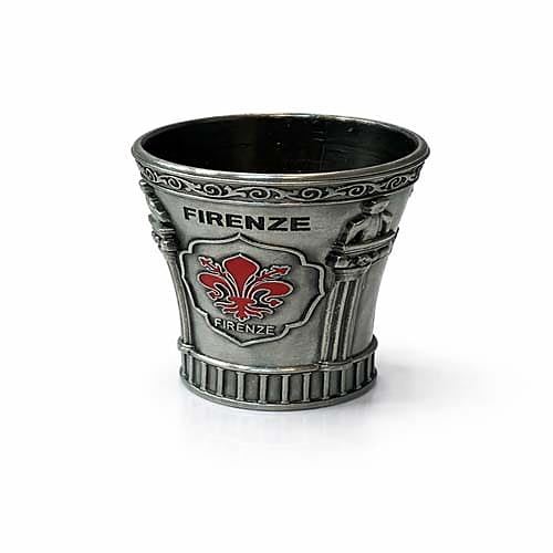 Bicchiere da Shot Firenze Fleur de Lis Souvenir dall'Italia