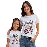 T-Shirt Bicicletta Firenze Floreale