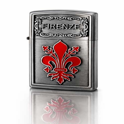 Accendino Antivento Argento Edizione Firenze
