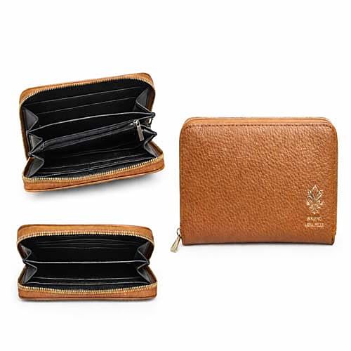 Portafoglio in Pelle con Zip Firenze Heritage