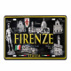 Targa Decorativa in Metallo Firenze Landmark Italia