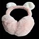 Cuffie Scaldacollo Fluffy Pink Bear per l'Inverno