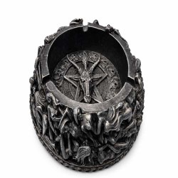 Cenere Gothic Baphomet Decorativo Teschio del Diavolo