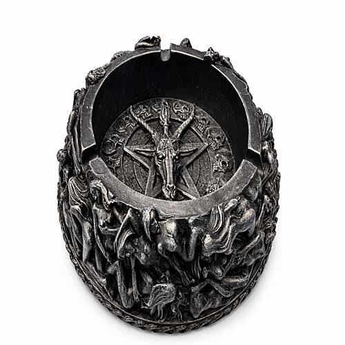 Cenere Gothic Baphomet Decorativo Teschio del Diavolo