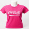 T-shirt Grafica Fashion Ciao Bella Firenze Rosa Fluo