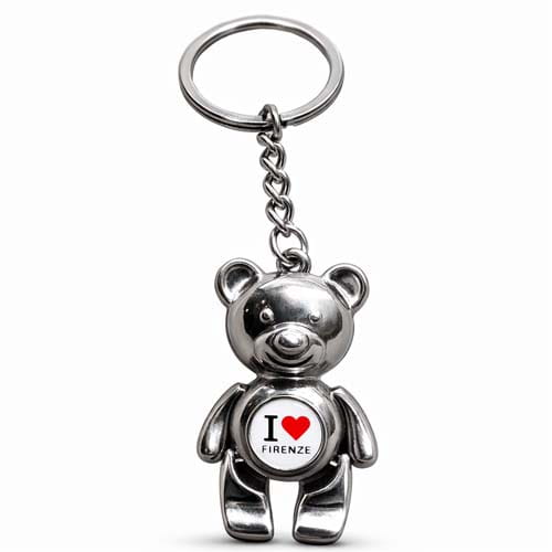 I Love Firenze Teddy Bear Keychain Florence Souvenir