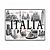Targa da Viaggio Vintage Italia - Decor Wall con Monumenti Italiani