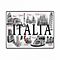 Targa da Viaggio Vintage Italia - Decor Wall con Monumenti Italiani