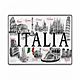 Targa da Viaggio Vintage Italia - Decor Wall con Monumenti Italiani