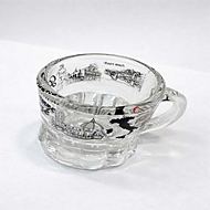 Tazza in Vetro Trasparente Heritage di Praga Design Vintage con Monumenti