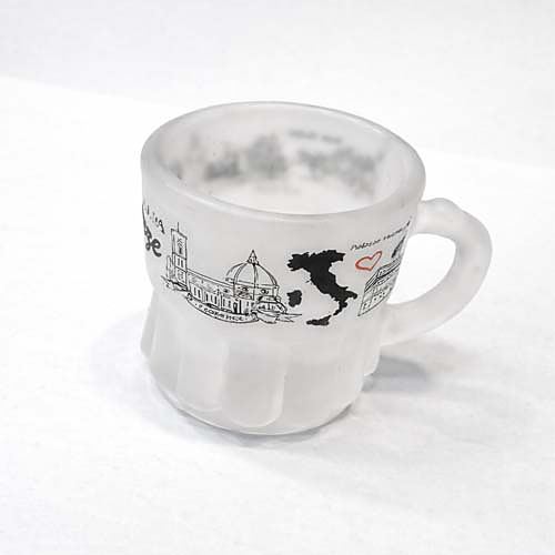 Mini Tazza in Vetro Frosted di Patrimonio di Praga