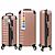 Valigia Premium in ABS con Scocca Rigida Spinner Rosa Oro