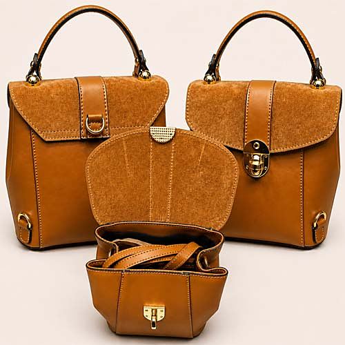 Borsa a Mano Premium Marrone