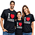 Famiglia sorridente con t-shirt I love Firenze