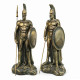 Statua del Guerriero Spartano Figurina in Bronzo Soldato Greco
