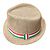 Cappello di paglia con nastro tricolore