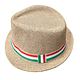 Cappello di paglia con nastro tricolore
