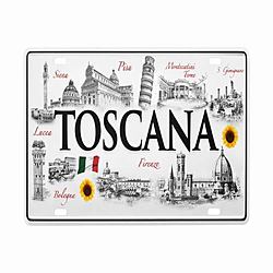 Targa Decorativa Toscana Italia Monumenti della Toscana