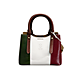 Borsa Tricolore in pelle italiana