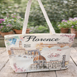 Bag with illustrations of Florence