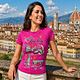 Bella Italia Maglietta Casual Rosa Vivo
