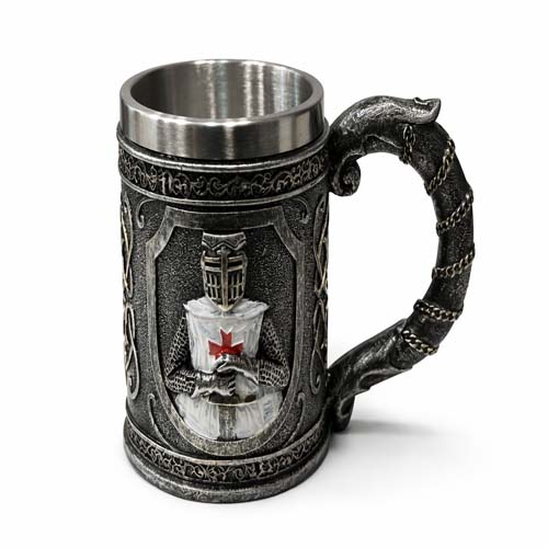 Crusader Knight Mug Gothic Barware Gift