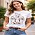 T-shirt Firenze con Illustrazione di Gatto in Stile Da Vinci