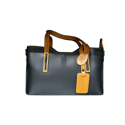 Elegant black and beige bag