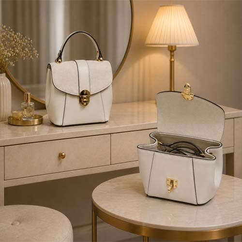 Elegant Ivory Mini Handbag
