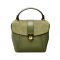 Elegant olive green leather bag