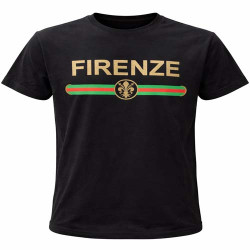Firenze Elegant Black Stripe Design Tee